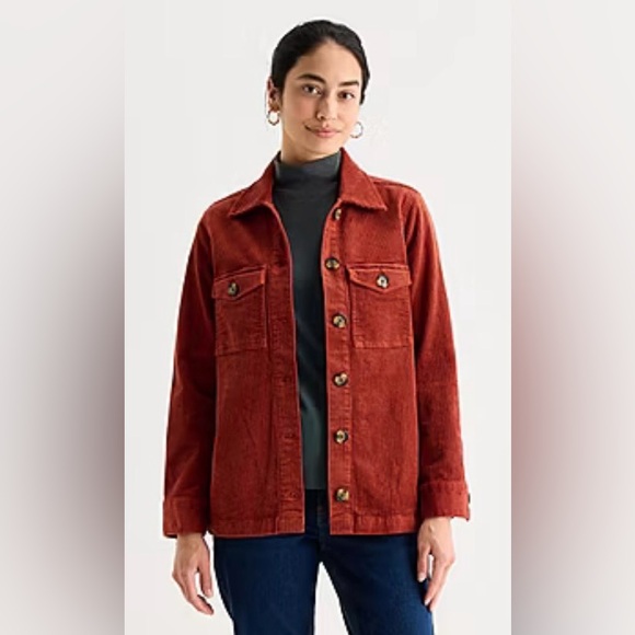 St. John's Bay Jackets & Blazers - St. John's Bay Womens Midweight Shirt Jacket